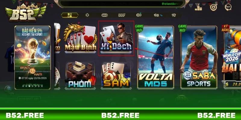 Cược xì dách B52 thu hút đông đảo hội viên say mê tham gia chơi