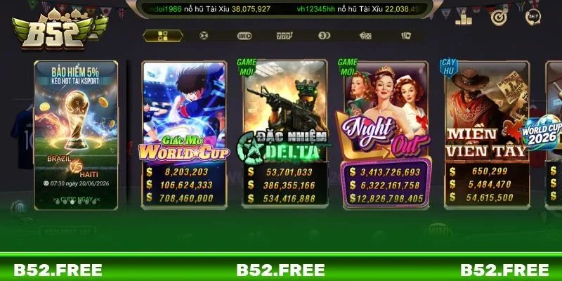 Game Slots tại cổng cược B52 tạo trải nghiệm đầy thú vị.
